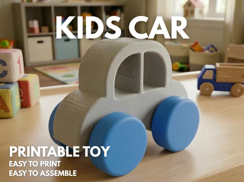 KIDS CAR | Minimalist & Easy Print