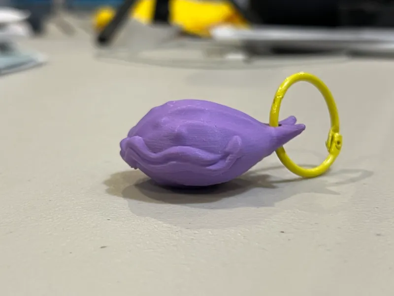 Spongebob Clam Keychain