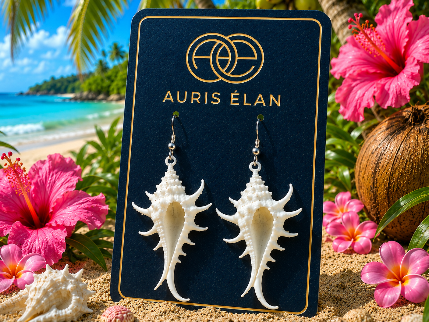 Conch Shell Earrings