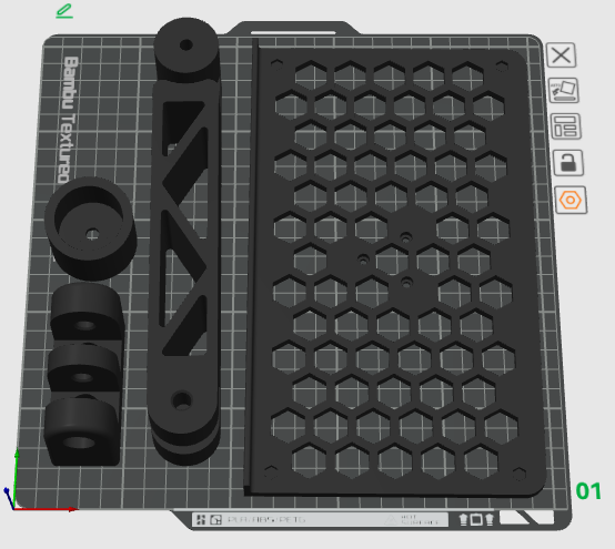 Miniatura 1 do modelo 3D 模拟赛车 铝型材 旋转键盘支架