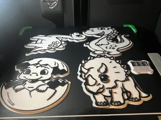 Dinosaur colouring plates