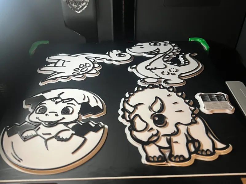 Dinosaur colouring plates
