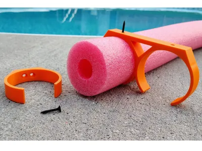 Pool Noodle Mounting Clamps for floating objects
