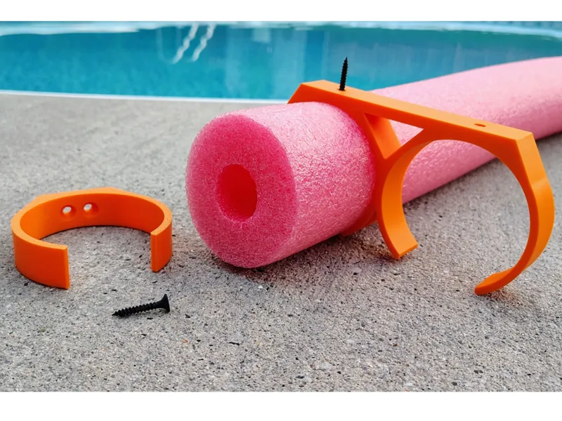 Pool Noodle Mounting Clamps for floating objects
