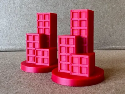 Board Game Minimal City Skyscraper Piece
