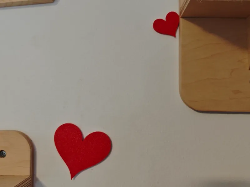 Heart wall decoration