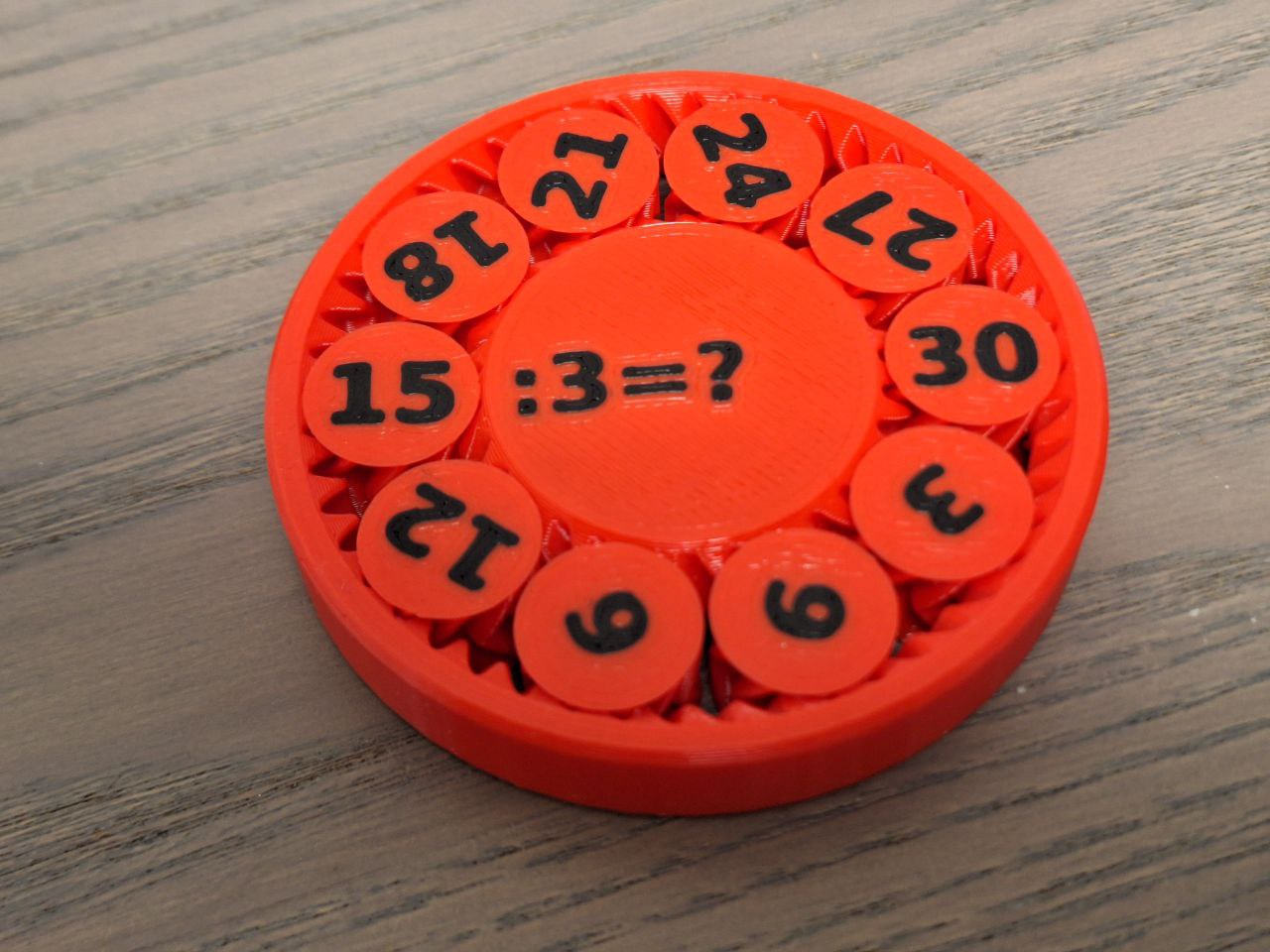 Miniatura 2 do modelo 3D Fidget Gears for arithmetic training