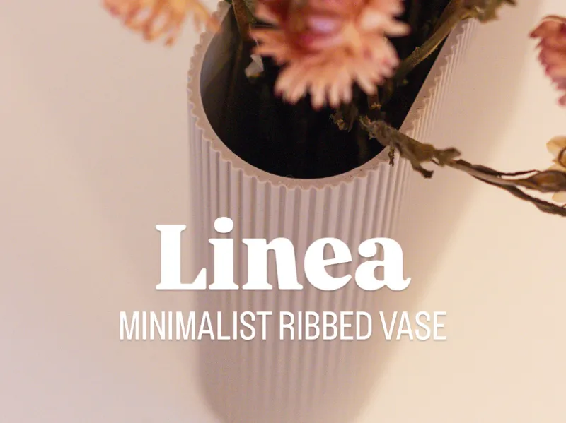 Linea - The Minimalist Ribbed Vase