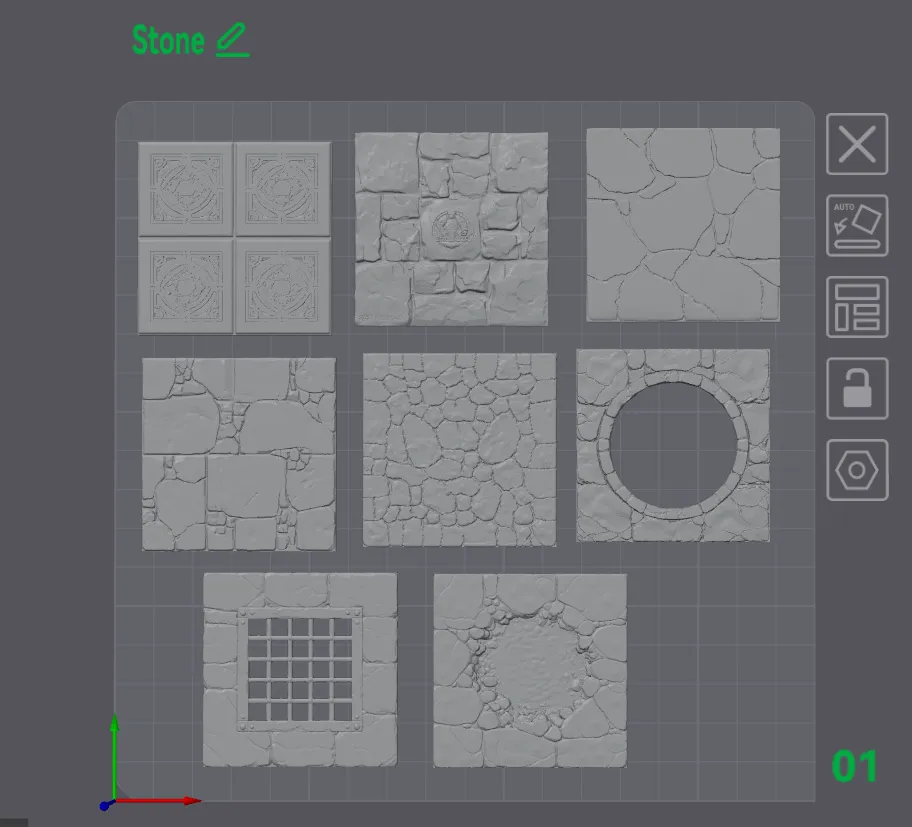 Modulare texture Tiles Part 2 - Free 3D Print Model - MakerWorld