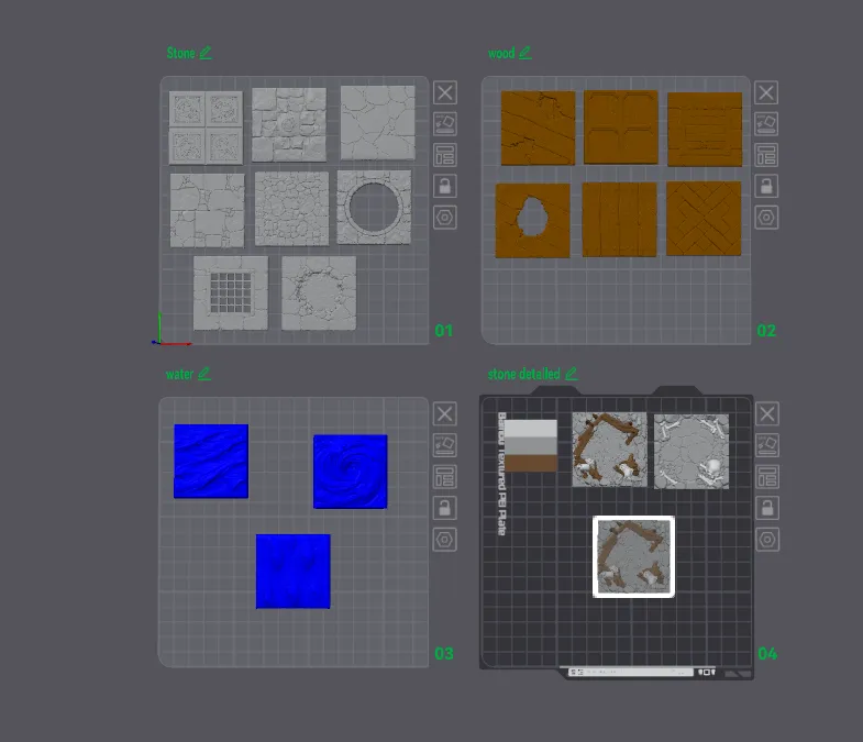 Modulare texture Tiles Part 2 - Free 3D Print Model - MakerWorld