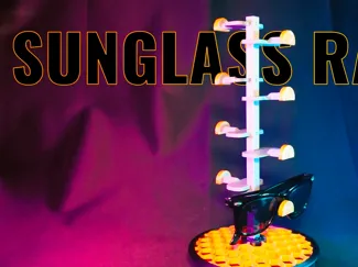 Sunglass Rack with Honeycomb Base