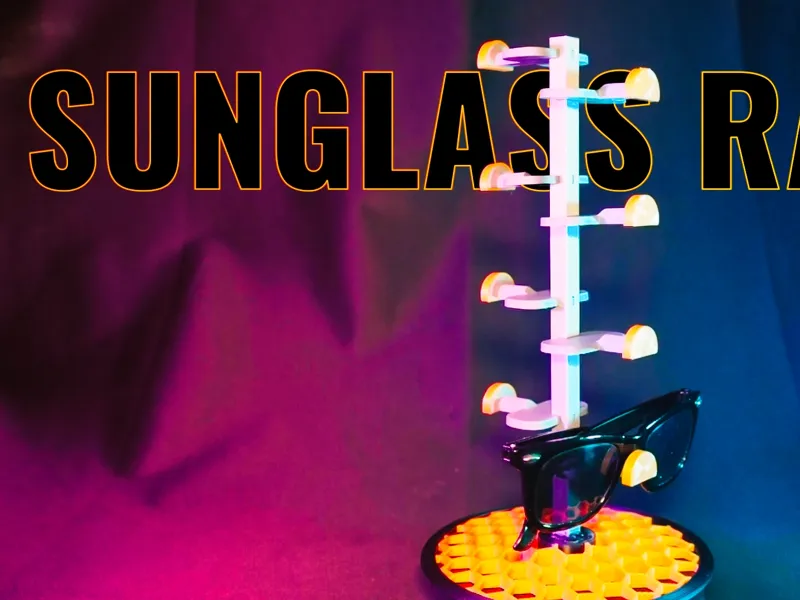Sunglass Rack with Honeycomb Base