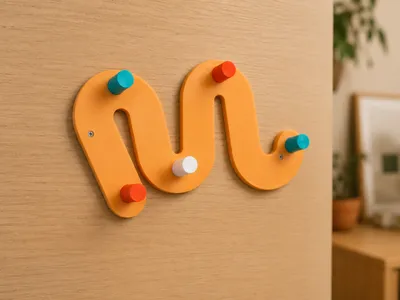 Key Holder with Colored Pins