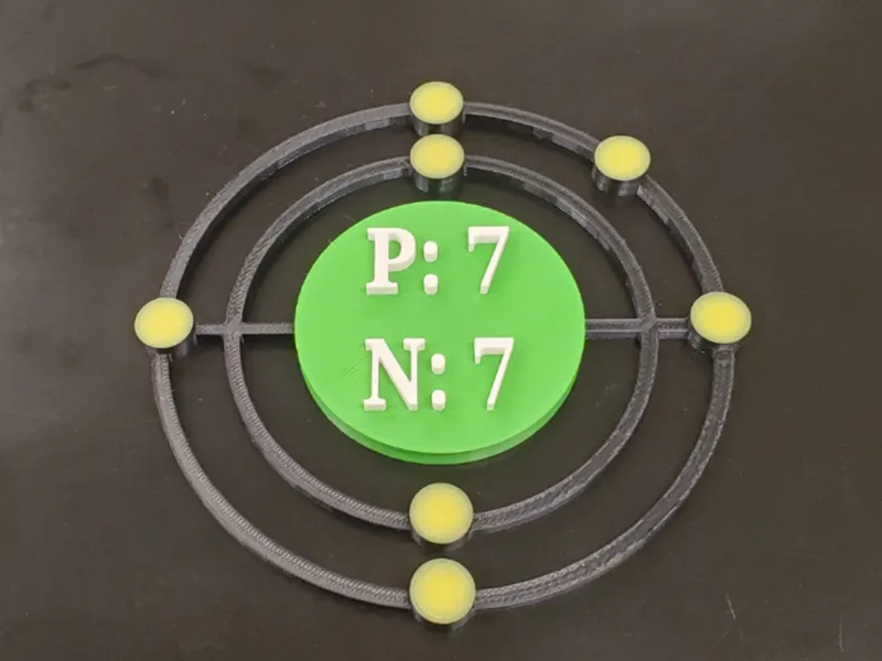 Nitrogen Bohr Model