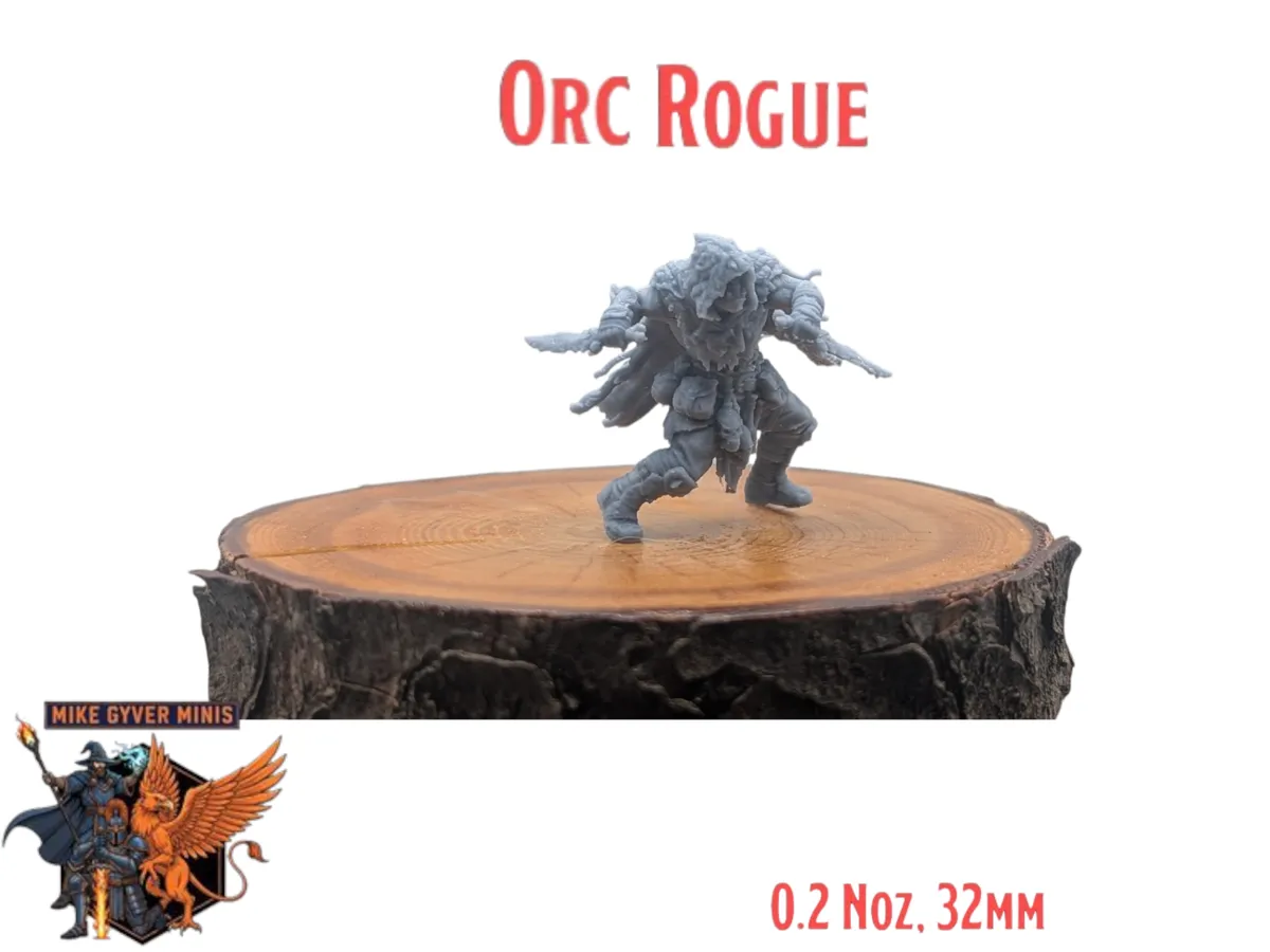 Orc Rogue - MGM Print-Ready Mini - Free 3D Print Model - MakerWorld