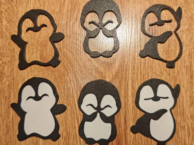 Cheerful penguins