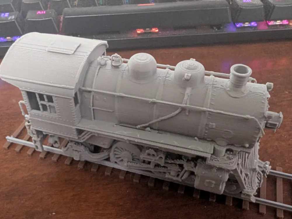Accesorio para filamento: HO 1:87 Scale 4-4-2 locomotive. Referencia del modelo original.
