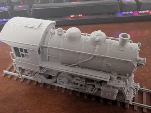 Accesorio para filamento: HO 1:87 Scale 4-4-2 locomotive — referencia de MakerWorld