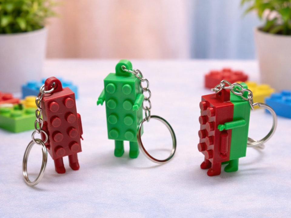Brick Couple - Keychain