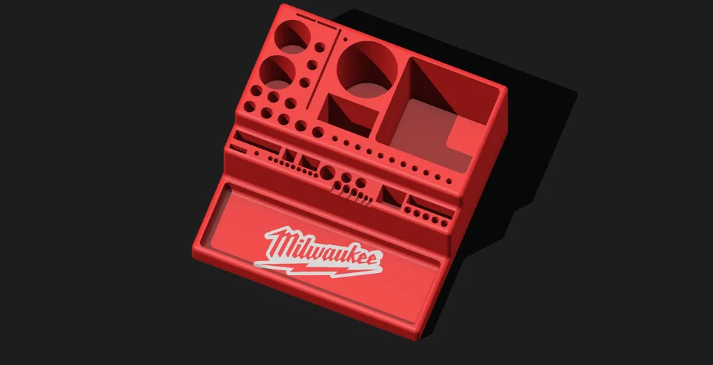 Milwaukee Tools Inspired Wall Clock & Coaster Set – Perfect For Man Cave, Garage Or Bar