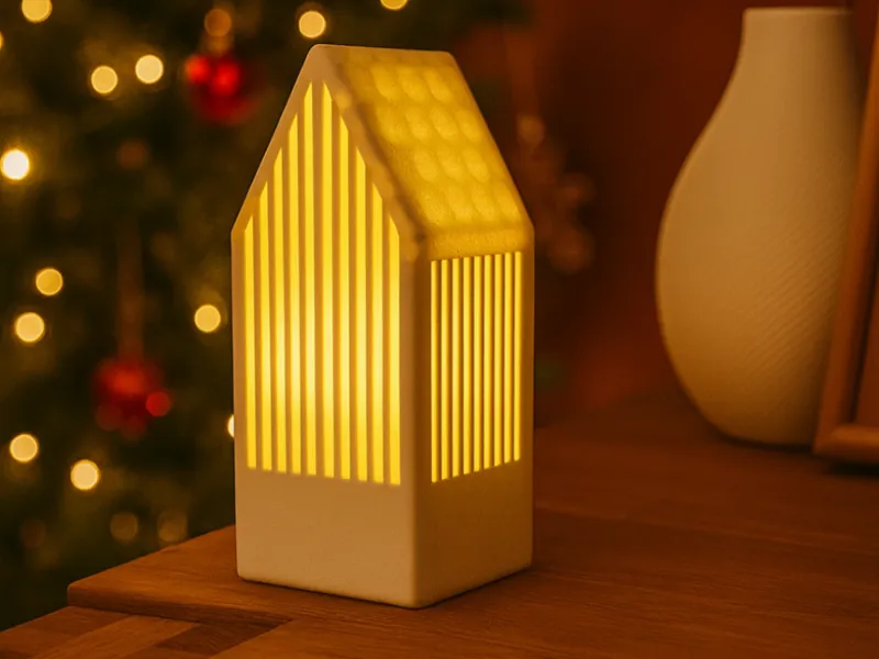 Verbessertes LED Japandi Teelichthaus