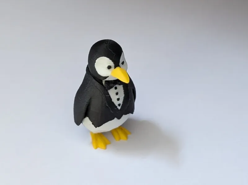 3D Waiter Penguin Elegance Cuteness in One Print!