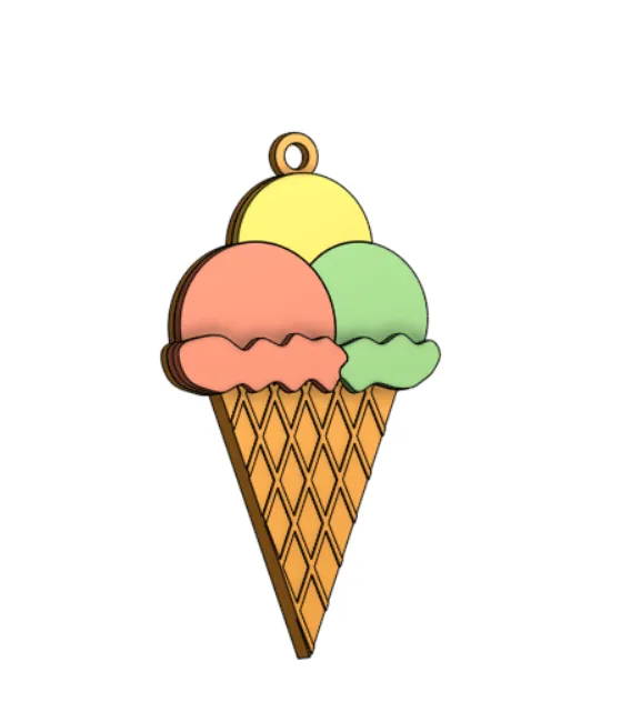Ice cream - earrings view 2