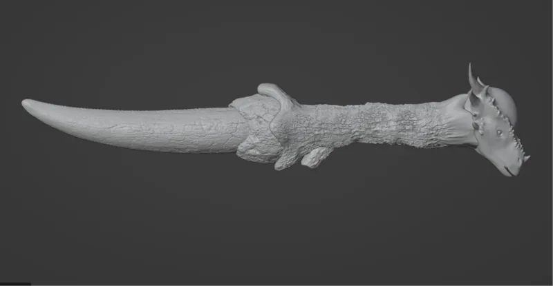 Dinosaur Tooth Dagger/Knife