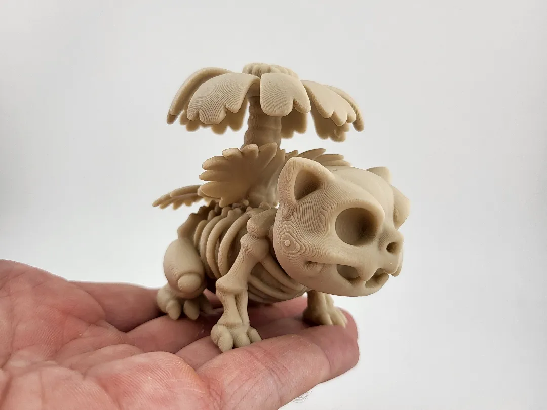 Venusaur Skeleton 3D Model Pokemon Figurine by Mad power MakerWorld: Download Free 3D Models - 3D model önizlemesi