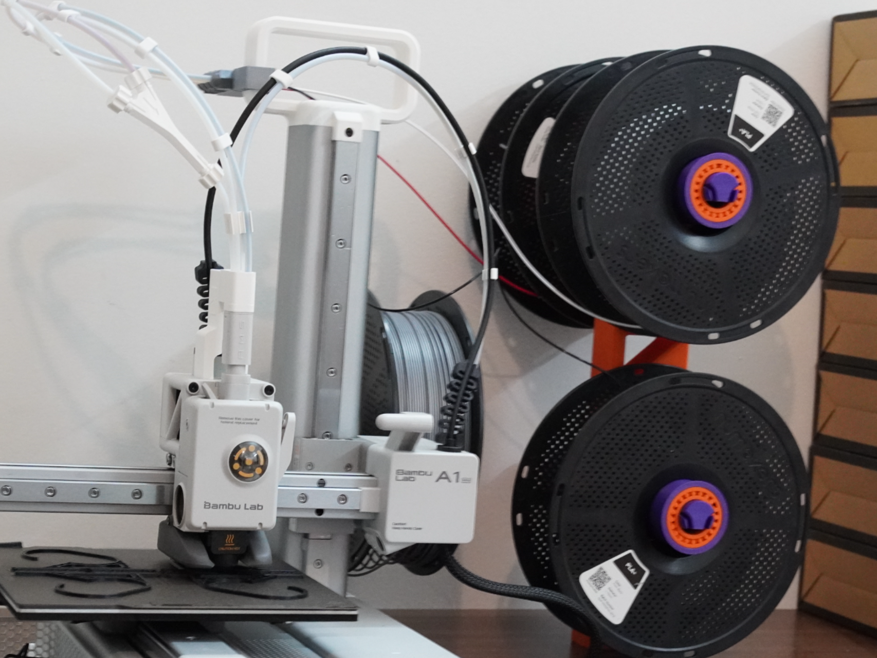 4-Spool Filament Rack Body (BMCU / MMS Compatible)