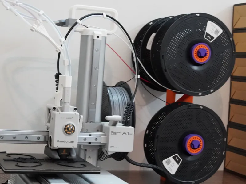 4-Spool Filament Rack Body (BMCU / MMS Compatible)
