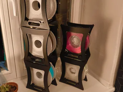 Modular filament spool storage
