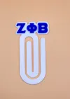 Zeta Phi Beta Oversized Paper Clip