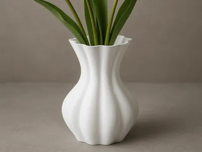Elegant Wavy Vase