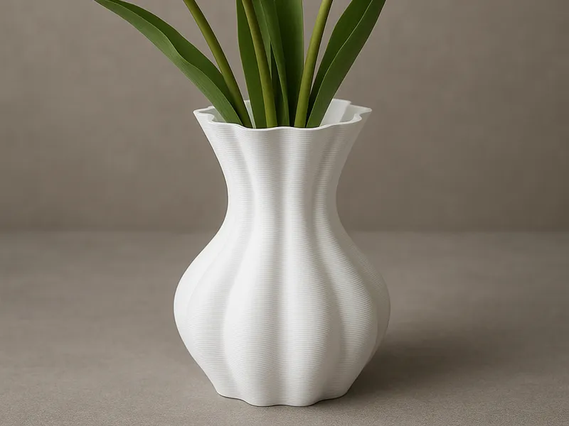 Elegant Wavy Vase
