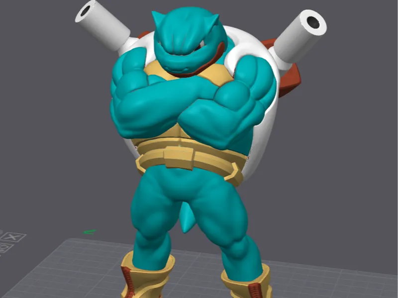 0009 Muscle strong - Blastoise - pokemon 