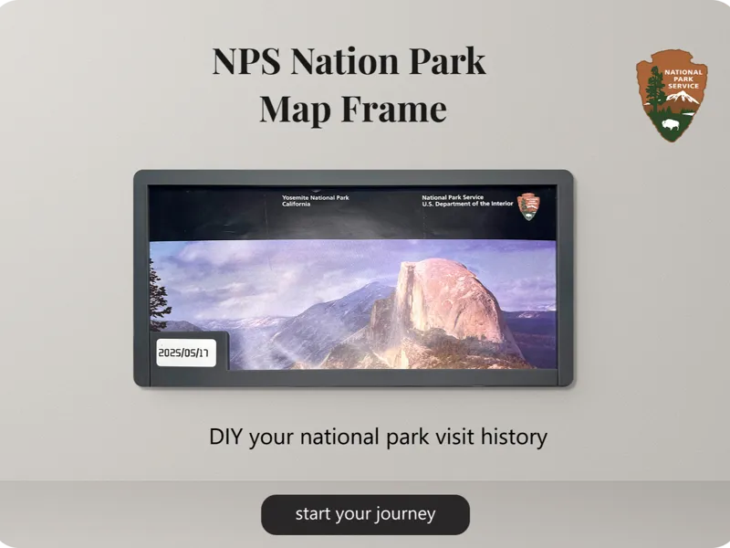 NPS National Park Map Frame