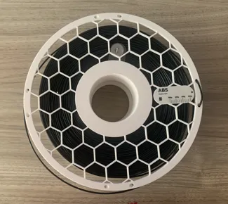 Reusable Filament spool with label(remix)