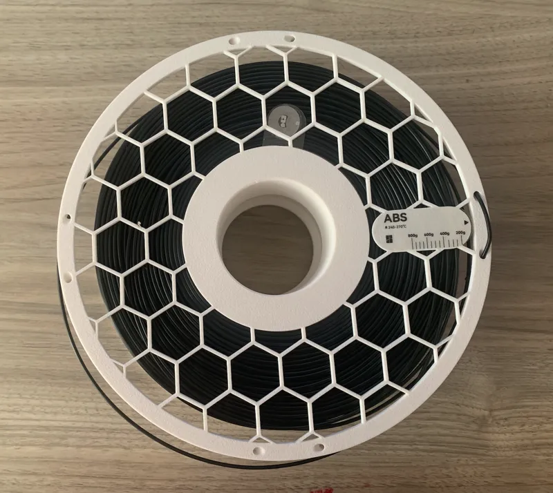 Reusable Filament spool with label(remix)