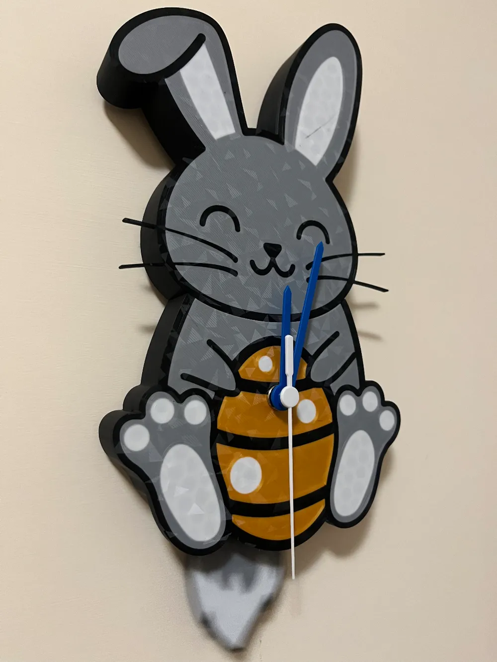 Eastern Rabbit Clock Easter Rabbit Pendulum Clock by 3DStampj MakerWorld: Download Free 3D ...