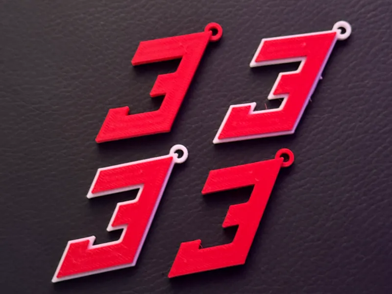 Max Verstappen 3 Keyring 2026