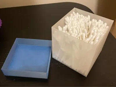 See-through Cotton Bud Box/Container (Transparent)