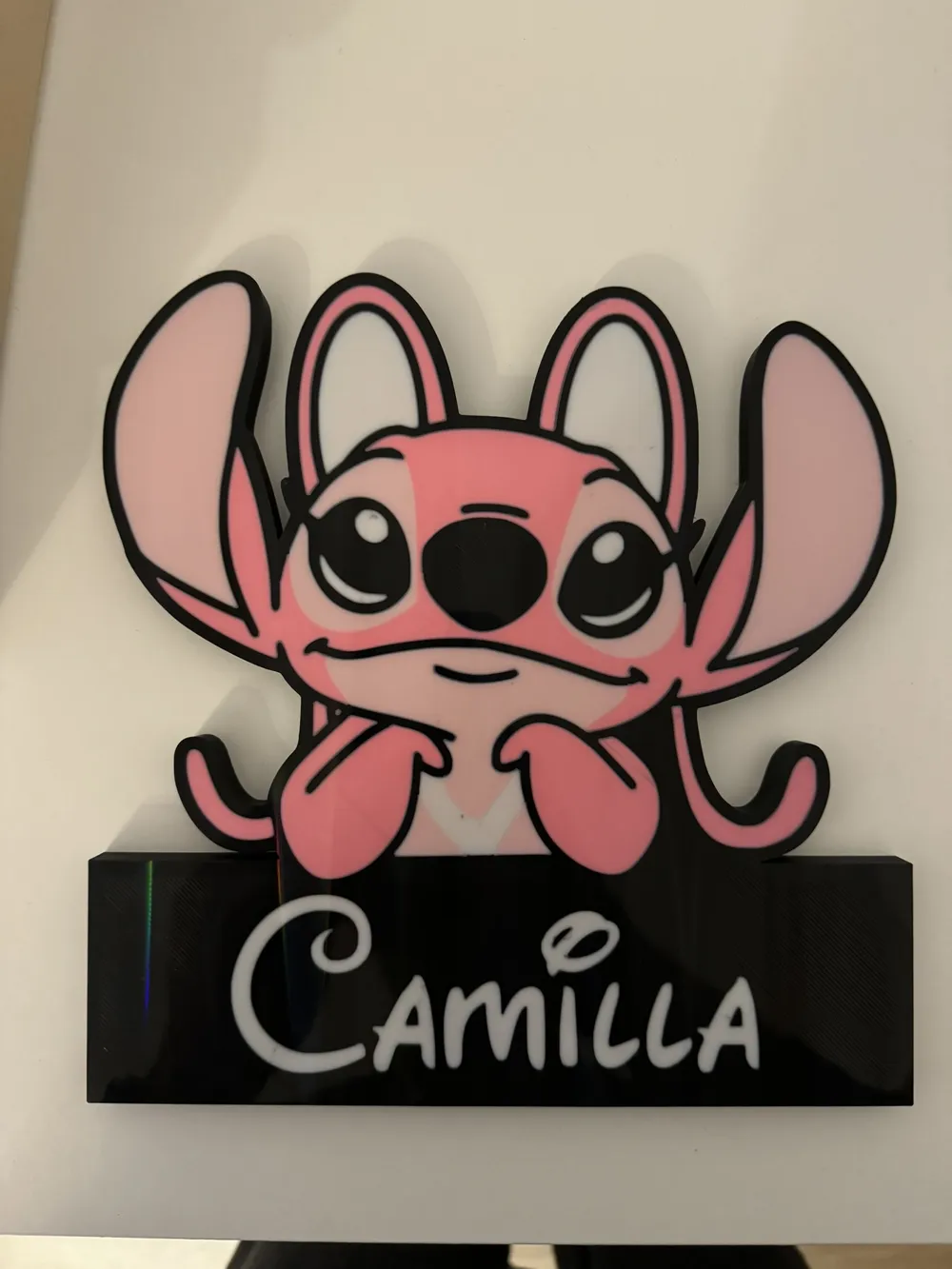 Lamp light box Stitch Angel LED YOUR NAME - Free 3D Print Model ...