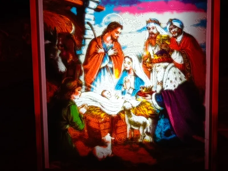 lithophane vetrata nativity 4