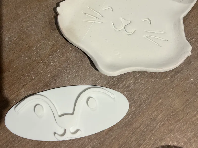 Fox face stamp for fox cutter