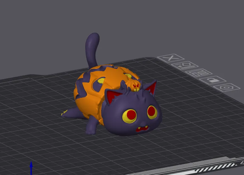 PUMPKIN CAT - HALLOWEEN - SPIDERPUMPKIN