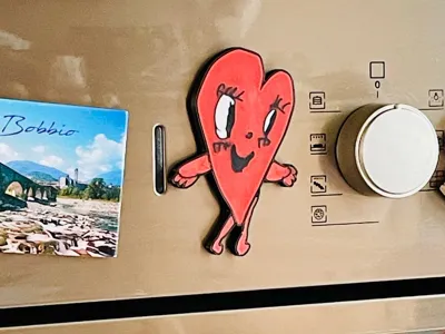 Heart Fridge Magnet – Drawn by a 7-Year-Old