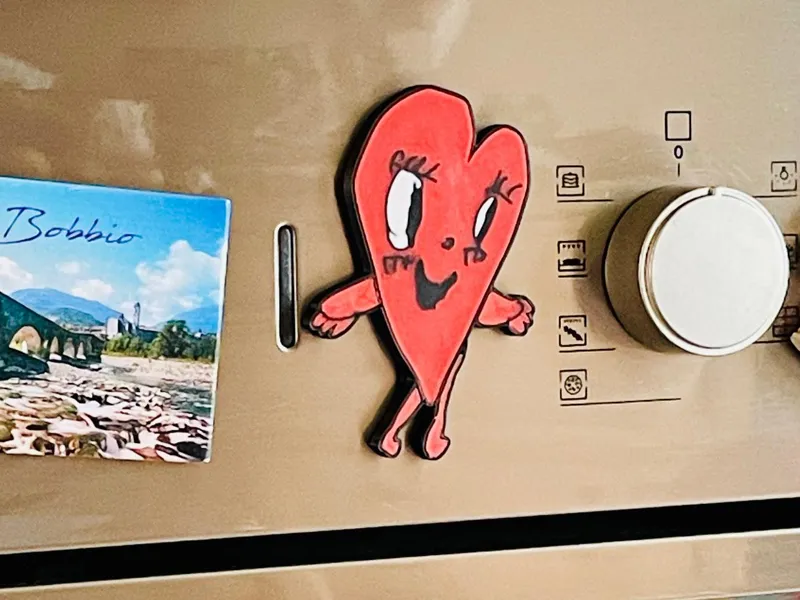 Heart Fridge Magnet – Drawn by a 7-Year-Old
