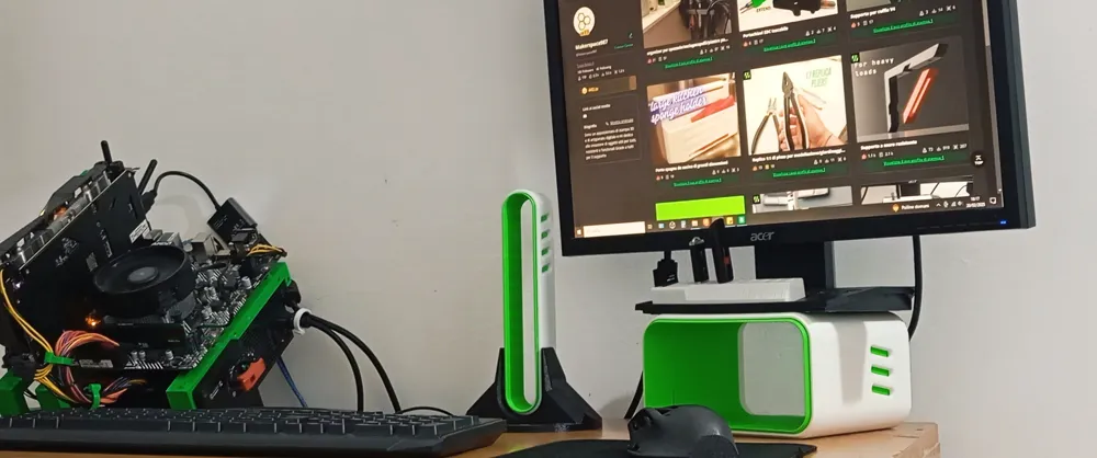 Hyperiser PC monitor riser/mini pc by Makerspace987 MakerWorld ...