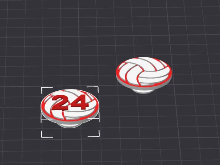 #24 VOLLEY BALL CROC CHARM